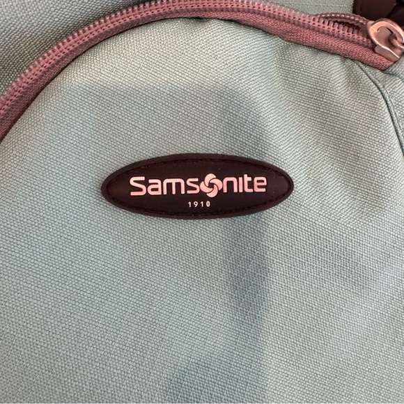 NEW Samsonite Wanber 3 Backpack Turquoise Grey 18โx14โx5.5โ Sling Strap 52โ - Picture 11 of 14